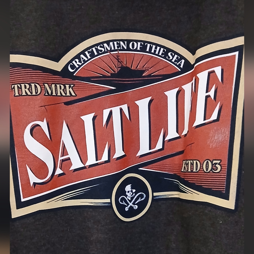 Salt Life Black Hoodie with Logo - Picture 5 of 6